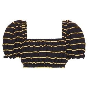 Montce Swim Rasta Scallop Marcela Bikini Top *NWT*